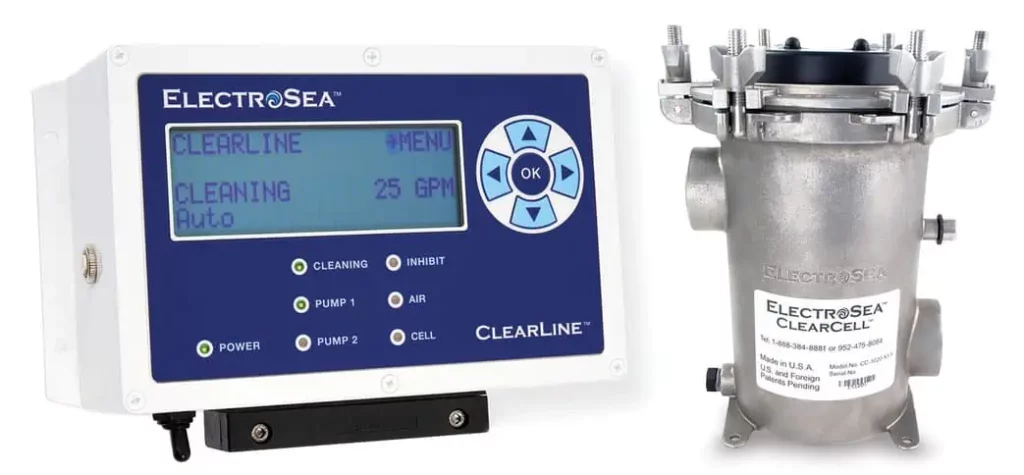 ClearLine Control Unit and ClearCell electrochlorinator