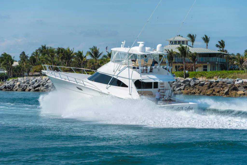 yacht in harbor