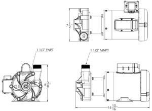 SeaStrong SW-1515 line drawing