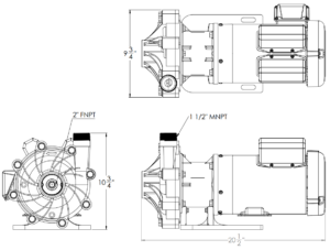 SeaStrong SW-2045 line drawing