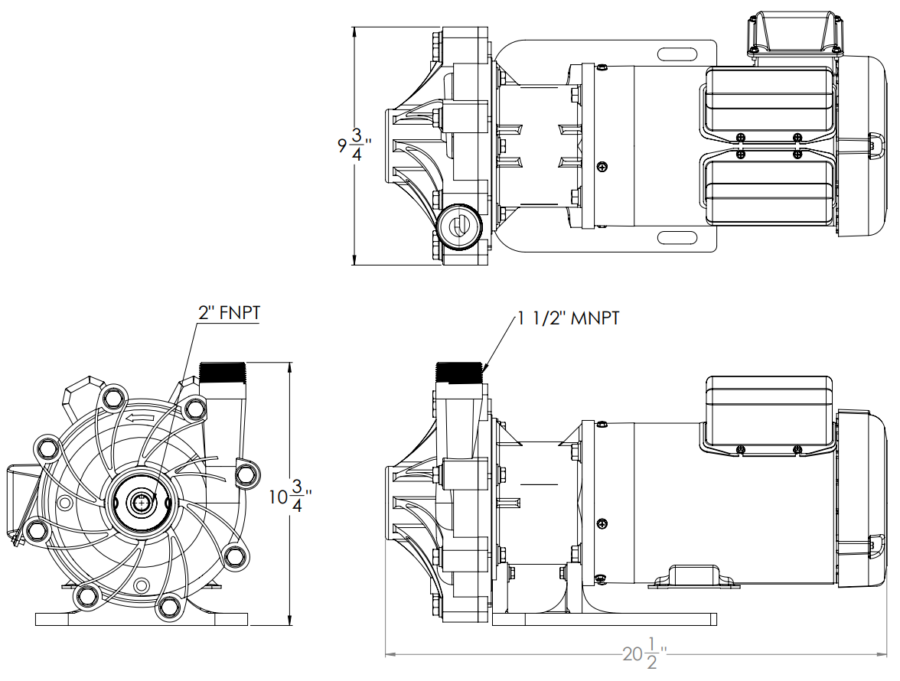 SeaStrong SW-2045 line drawing