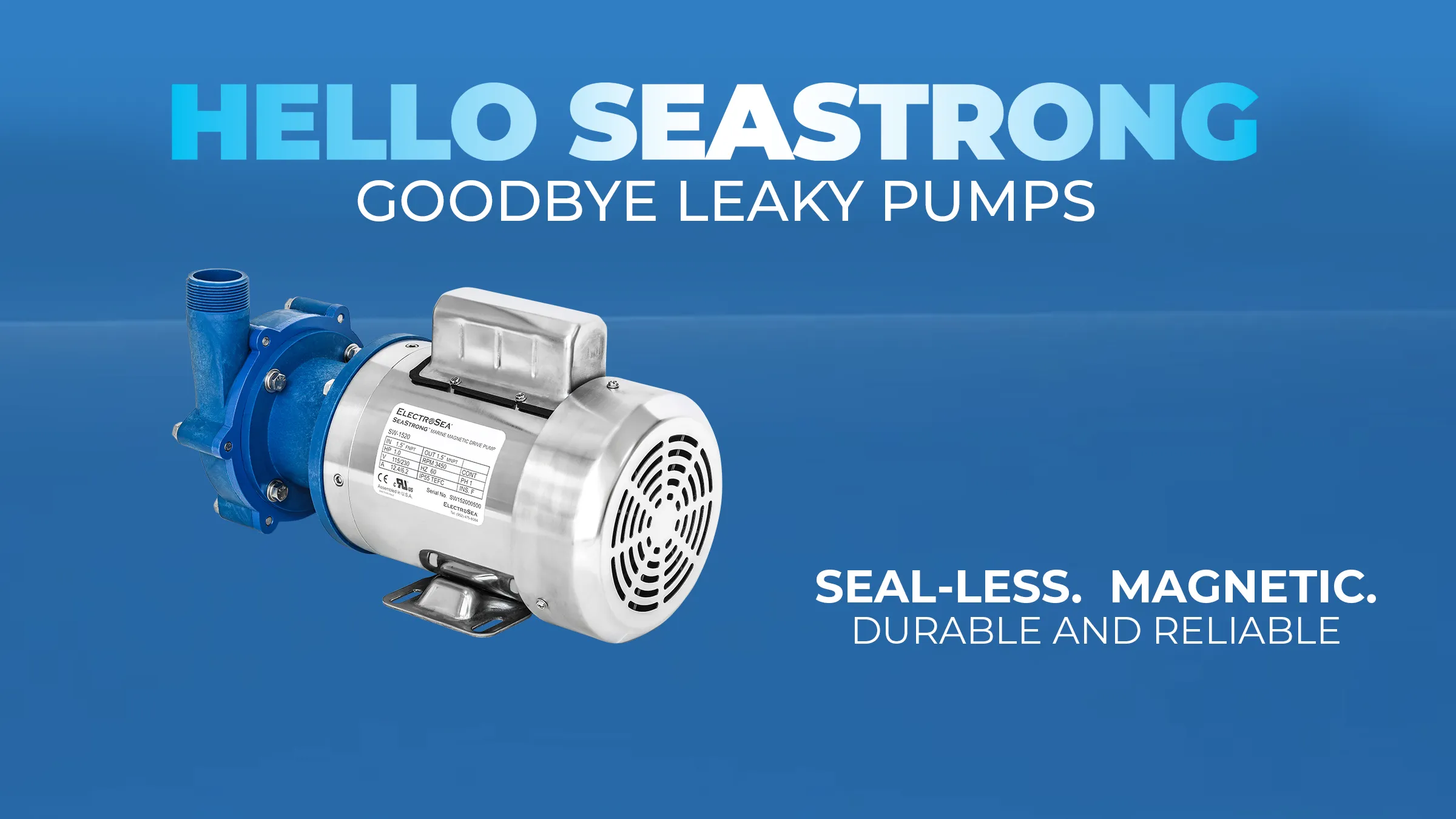 SeaStrong Pumps - sealless, magnetic drive pumps