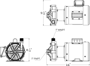 SeaStrong Silver Bullet SB-030 Series line drawings