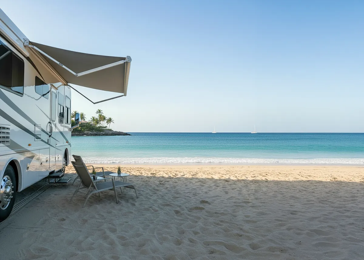 RV on beach