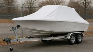 boat in storage for winter