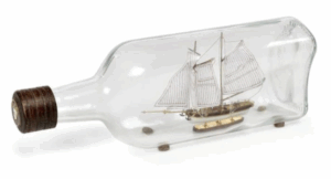 Ship in a bottle gift