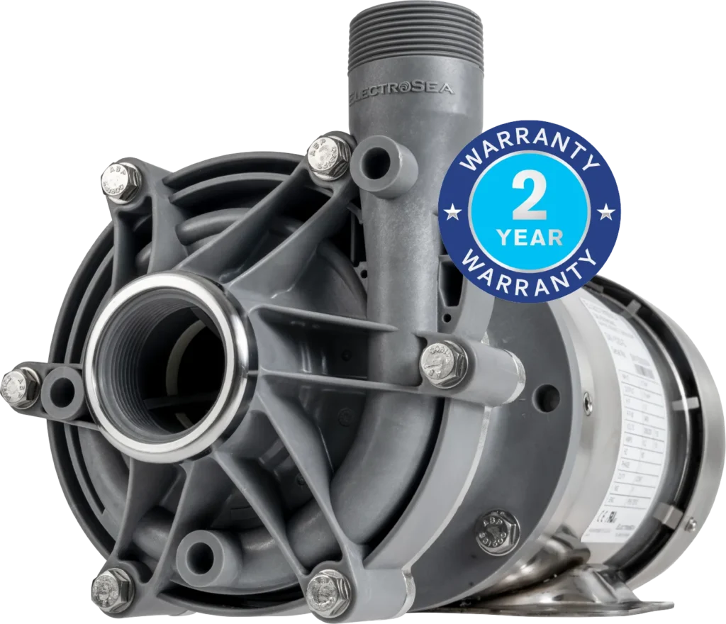 SeaStrong Silver Bullet RDP pump - 2-year parts and labor warranty